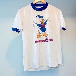 Vintage 1970 deadstock Disney Donald Duck Ringer/Small